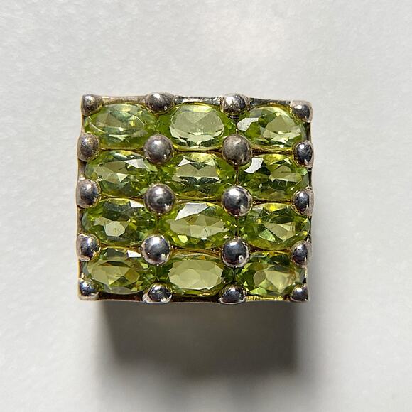 Gold Plated 180 Peridot Slider Pendant - Picture 5 of 12